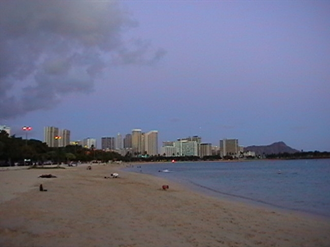 Honolulu seen from Hilton Hawaiian Village, 