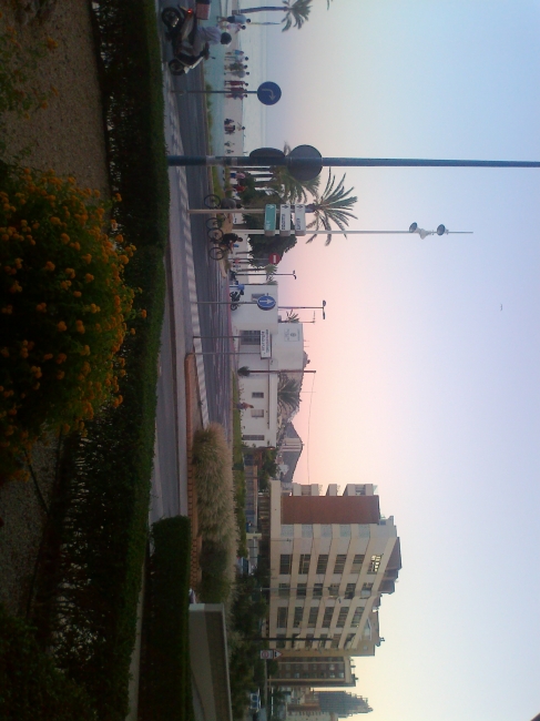 View towards police building, from Edif. Principado Marina, 