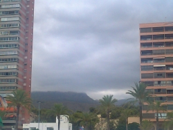 Clouds over the mountains