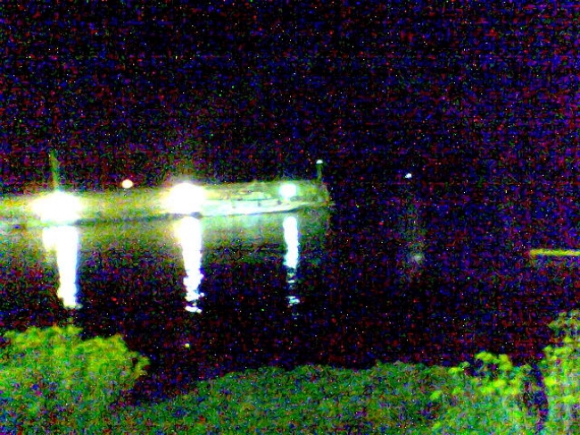 Cala Rajada port at night, 