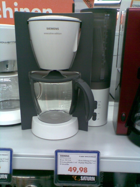 Siemens executive edition, coffee maker