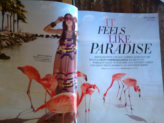 It feels like Paradise, aus einem Magazin