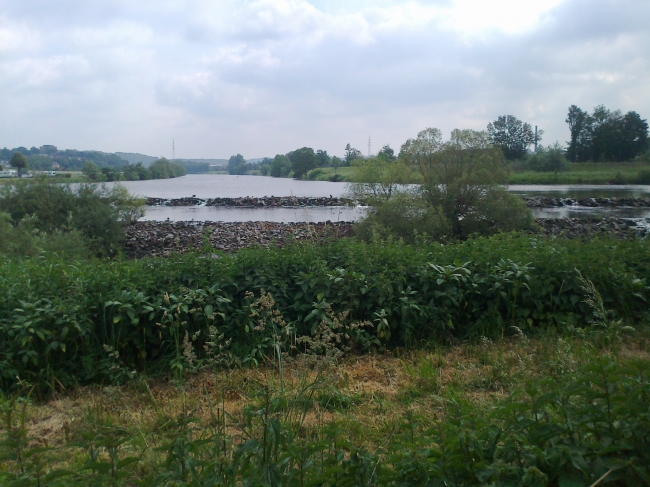 Staustufen in der Ruhr bei Mülheim an der Birschel-Mühle, 