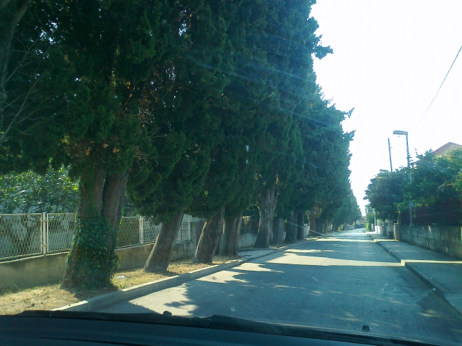 Rundown street in Croatia, 