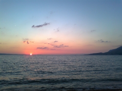 Sunset on Makarska Riv...