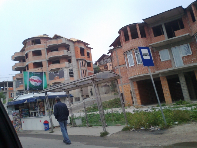 Half done buildings in ex Jugoslavia, 