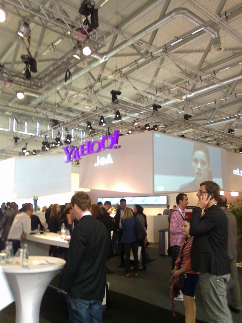 Yahoo! advertising network booth at dmexco 2012, 