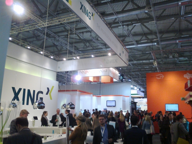 Xing booth at dmexco in cologne, 