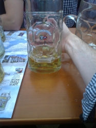 Hacker-Pschorr beer glass