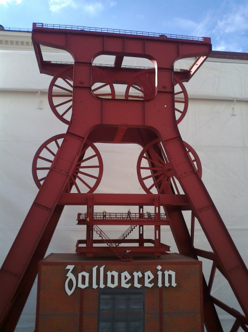Model of Zeche Zollverein, NRW booth