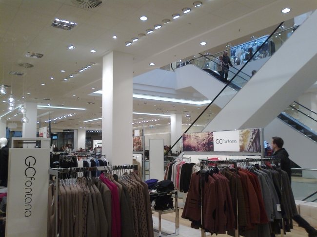 GC fontana, just one of the "shop in shop" shops at the new P&C (Peek & Cloppenburg) store in the Centro Anbau und Erweiterung annex