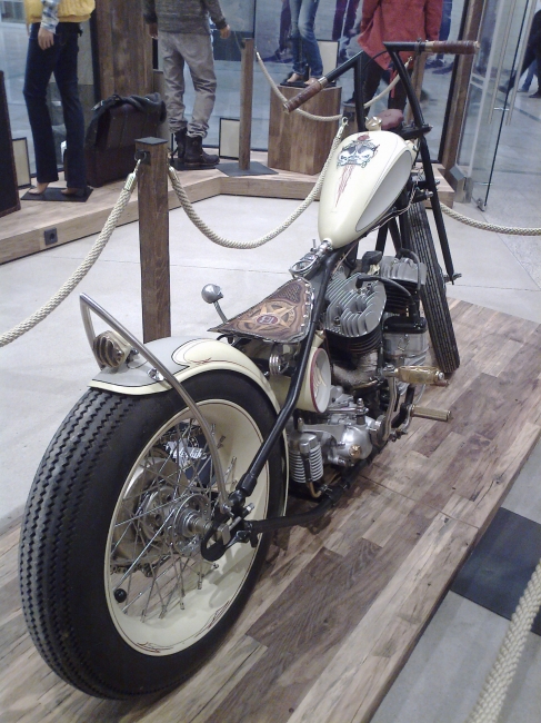 An indian chopper, at the 7-For-all-mankind brother store for mensware I fogot the name of (their only attraction)