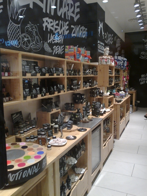Lush soaps shop, is there anything more redundant than a only-soap shop that deafens your senses?