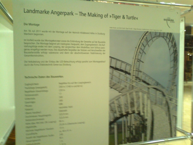 Landmarke Angerpark, the making of Tiger & Turtle, exhibition near the Casino Duisburg