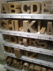 Cardboard letters