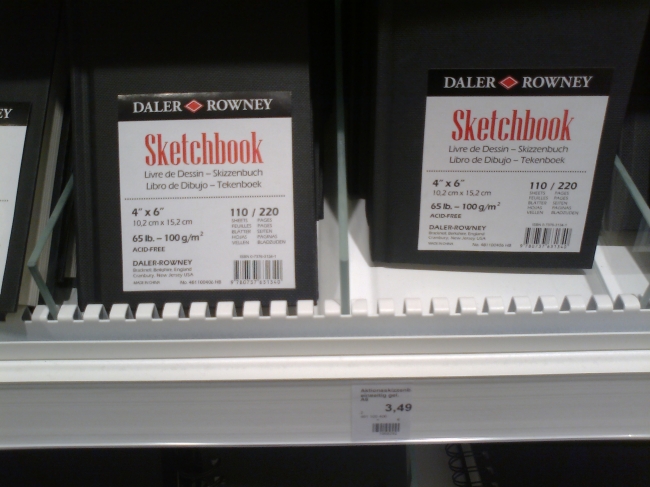 Forget Moleskine, Daler Rowney sketchbooks with premium paper for under 5 EUR