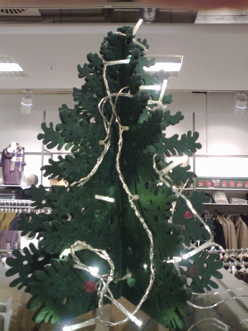 Felt Christmas treet a Muji, 
