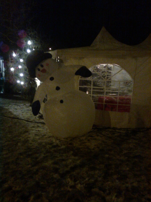 Giant inflatable Snow Man, 
