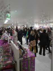 Shopping crowds