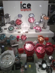 Ice Watch es on display