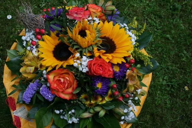 Sonnenblumen, Rosen etc, Arabella
