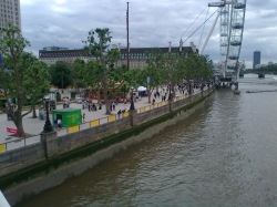 London Eye at westbank