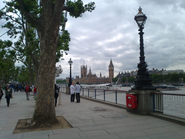 View towards houses of parliament, 