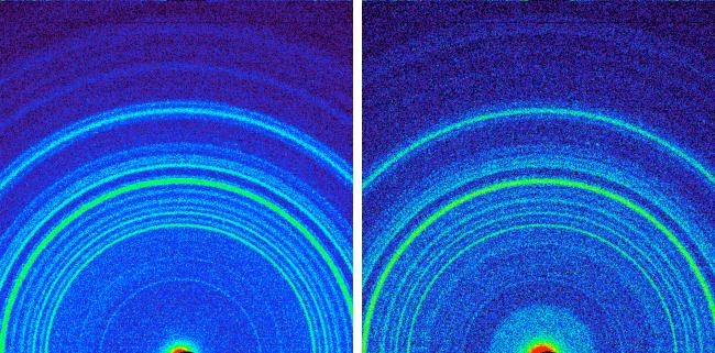 Minerals at 'Rocknest' and 'John Klein', Annotated Version Click on the image for larger version This side-by-side comparison shows the X-ray diffraction patterns of two different samples collected ...