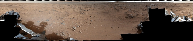 Panoramic View From Near "Point Lake" in Gale Crater, Sol 106, This panorama is a mosaic of images taken by the Mast Camera (Mastcam) on the NASA Mars rover Curiosity during the 106th Martian day, or sol, of the mission ...