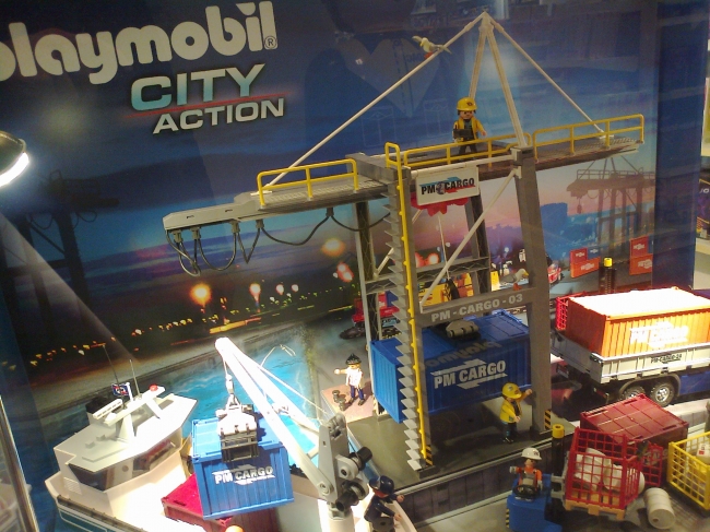 Playmobil City Action, freight container terminal diorama
