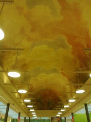 Ceiling mural in Hugen...