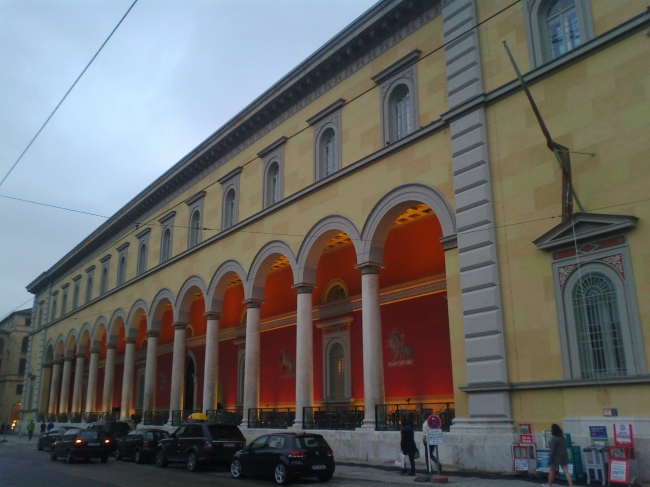 Newly renovated building at Opernplatz, Munich, 