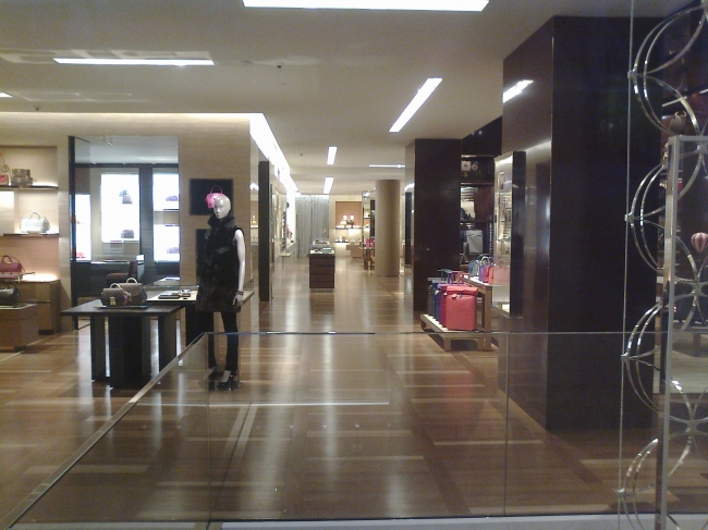 Inside the new Louis Vuitton Store at Opernplatz, end of Maximillians Str MUC