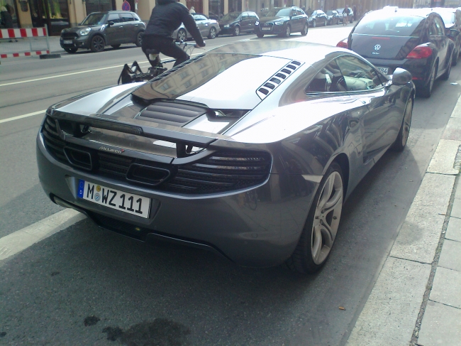 MacLaren super sports car, on Maximillianstraße