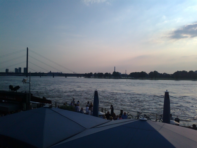 The Rhine carrying a lot of water, 