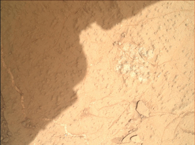 Checking Contact Points for Curiosity's Drill, Annotated Image Click on the image for larger version This image demonstrates how engineers place the drill carried by NASA's Mars rover Curiosity onto rock ...