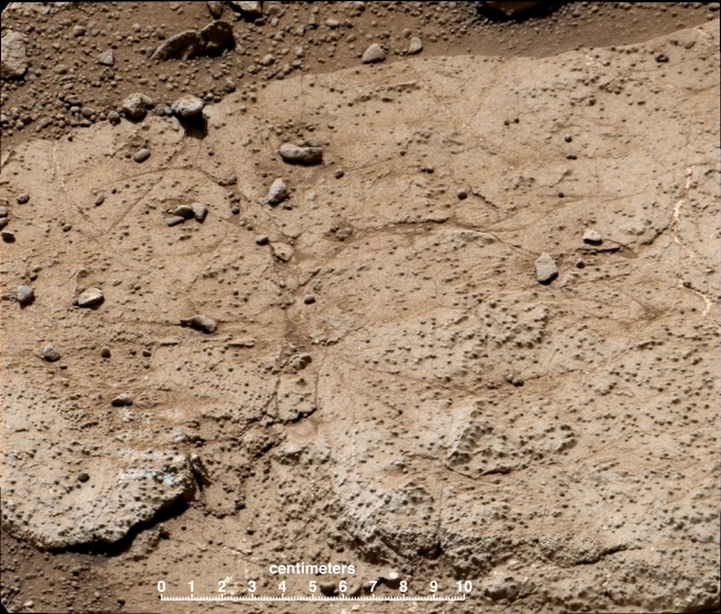 'Cumberland' Target for Drilling by Curiosity Mars Rover, Figure 1 Figure 2 Click on an individual image for full resolution figures image This patch of bedrock, called "Cumberland," has been selected as the second ...
