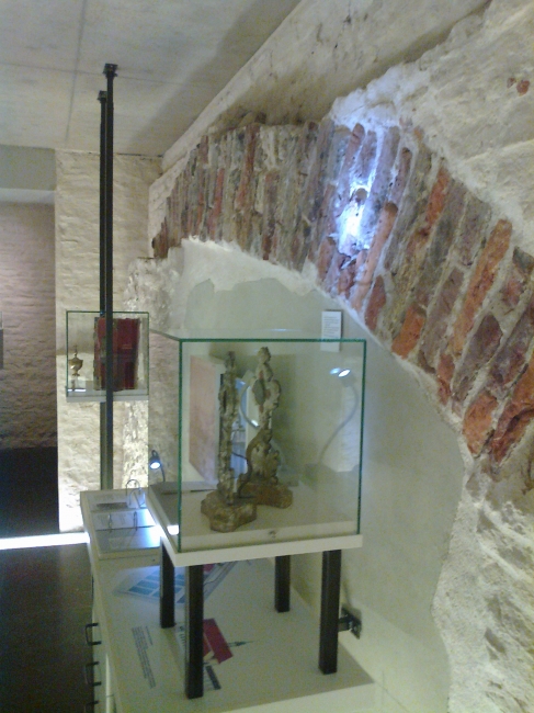 Underneath Maxhaus II, cellar with exhibition