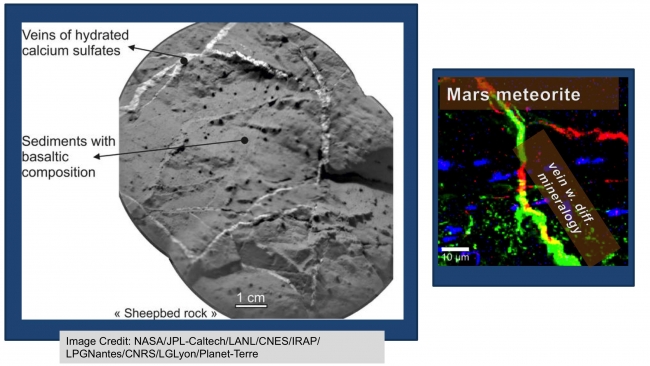 The Importance of Nested Scales of Observations, Fine Scales, These two images illustrate the value of being able to identify different compositions at very small scales. At left, a mosaic of images from the remote micr...