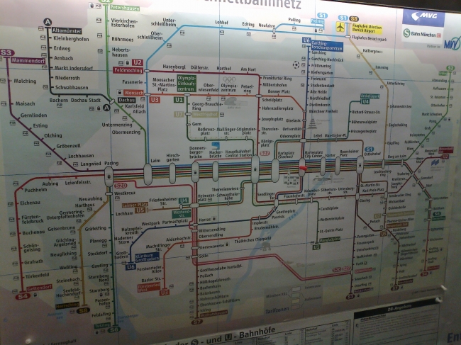 Münchner U-Bahn Plan, 