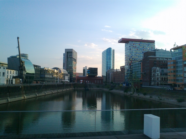 Medienhafen Düsseldorf, looking East, 