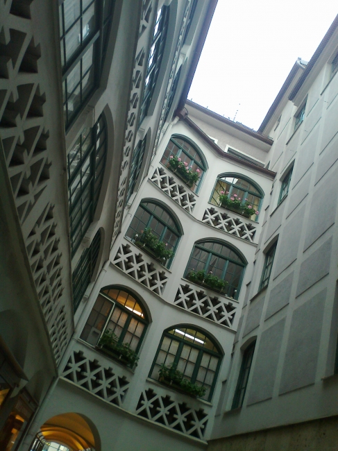 A nice patio in the back of Theatinerstraße, 