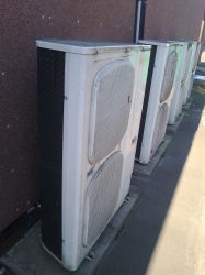 Aircon stacked outdoor...