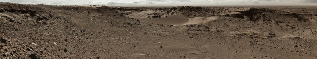 Curiosity Mars Rover Approaches 'Dingo Gap,' Mastcam View,  Figure A Click on the image for larger version   This scene combines images taken by the left-eye camera of the Mast Camera (Mastcam) instrument on NASA's C...