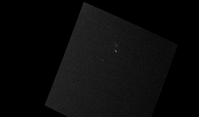 Mars Curiosity Rover Views Comet Siding Spring, Click the image to play full resolution animation This animation and still image of comet C/2013 A1 Siding Spring were taken by the Mast Camera (Mastcam) on ...