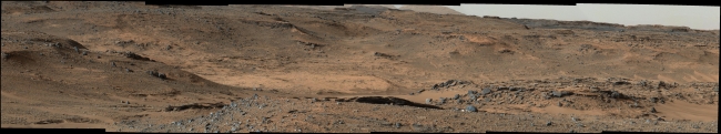 Curiosity Marches Onward and Upward, Annotated Version Click on the image for larger version This image from NASA's Mars Curiosity rover shows the "Amargosa Valley," on the slopes leading up to ...