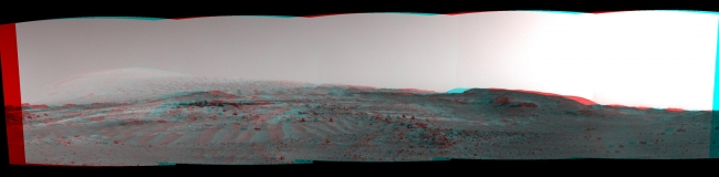 Scene From 'Artist's Drive' on Mars (Stereo), NASA's Curiosity Mars rover used its Navigation Camera (Navcam) to capture this view on April 11, 2015, during the 952nd Martian day, or sol of the rover's w...