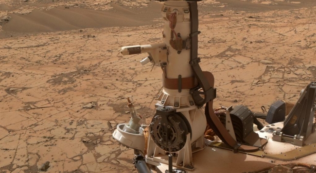 Mars Weather-Station Tools on Rover's Mast, The Rover Environmental Monitoring Station (REMS) on NASA's Curiosity Mars rover includes temperature and humidity sensors mounted on the rover's mast. One o...