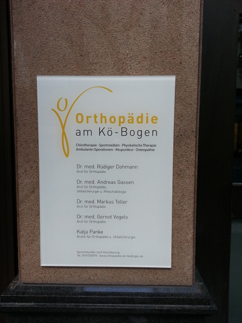 Orthopädie am Kö-Bogen, Blumenstraße, Düsseldorf