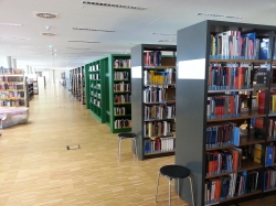 Bücherregale in der Ze...